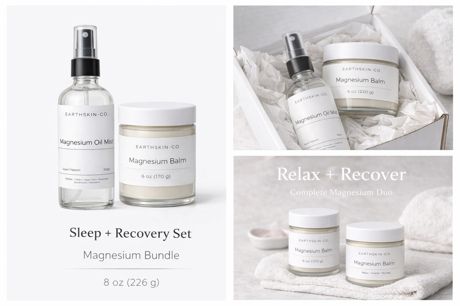 Sleep + Recovery Set | Magnesium Bundle