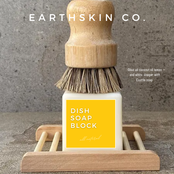 All-Natural Solid Dish Soap Block